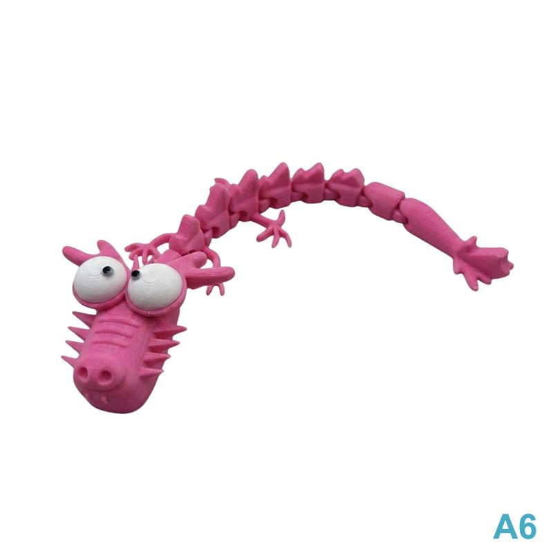 3D Printed Stupid Joints Dragon Sculpture Articulated Joints Crafts Desktop Decoration Ornaments Home Office Decor