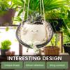 Synthetic Resin Swing Chair Planter Pot Creative Wall Hanging Smile Face Flower Pot Add Interest Smile Face Planter for Home New