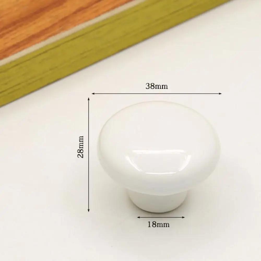 Retro Single Hole Ceramic Cabinet Knob Round European Style Door Pull Handles Vintage Drawer Knobs Kitchen