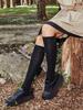 Women's Logo Knee Socks BK