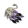 Elegant Swan Brooch for Fashionable Women Sparkling Rhinestones Animal Shape Pin Elegant Jewelry Clothing Accessory