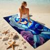 1Pc Mega Man Robot Battle Beach Towel, Quick Dry, Multi-Use for Beach Pool Gym Yoga Home Travel, Christmas, Halloween, Xmas Gift M929191