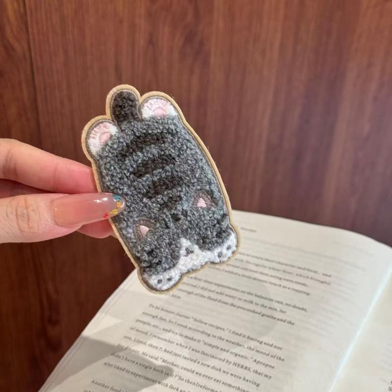 Cat Pattern Bangs Magic Hair Paste Stickers Washable Non-Slip 1/6pcs Hair Styling Accessories for Girls Daily Hairstyling