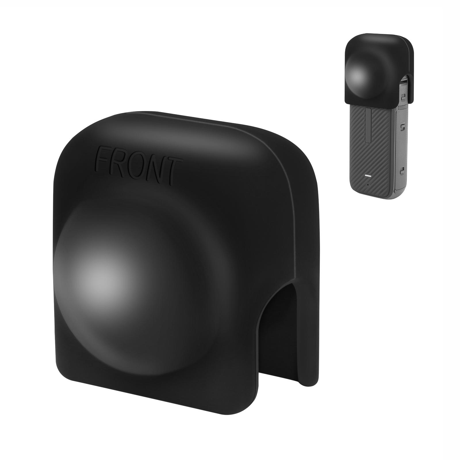PULUZ PU980B For Insta360 X4 Camera Silicone Lens Protector Cap Dustproof Anti-Scratch Lens Cover A