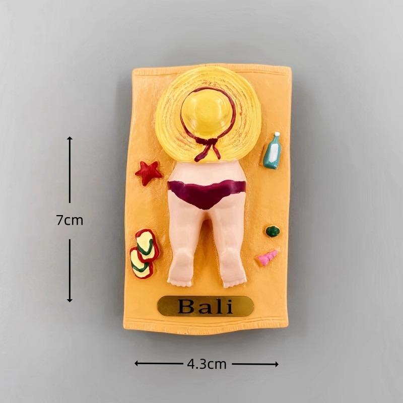 Indonesia Fridge Magnets Bali Tourist Souvenirs Fridge Stickers Home Decor Photo Wall Magnetic Stickers Wedding Gifts