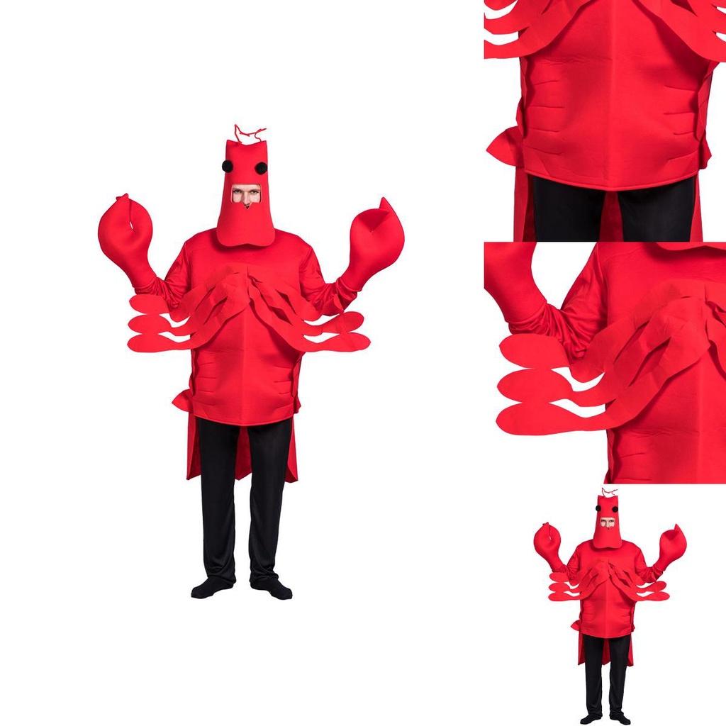 Red Lobster Performance Costume Vibrant Cosplay Prop Perfect For Halloween And Stage Shows