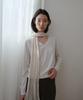Loutaideu Sheer Neck Line Knit [Ivory]