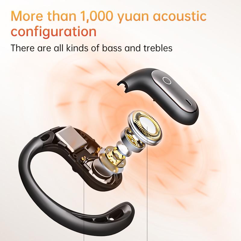 Luminous Quicksand Bluetooth 5.4 Earphones Real-time AI Translation Headset Night Light Flowing Hanging Wireless Headphone NEC Noise Reduction Earbuds