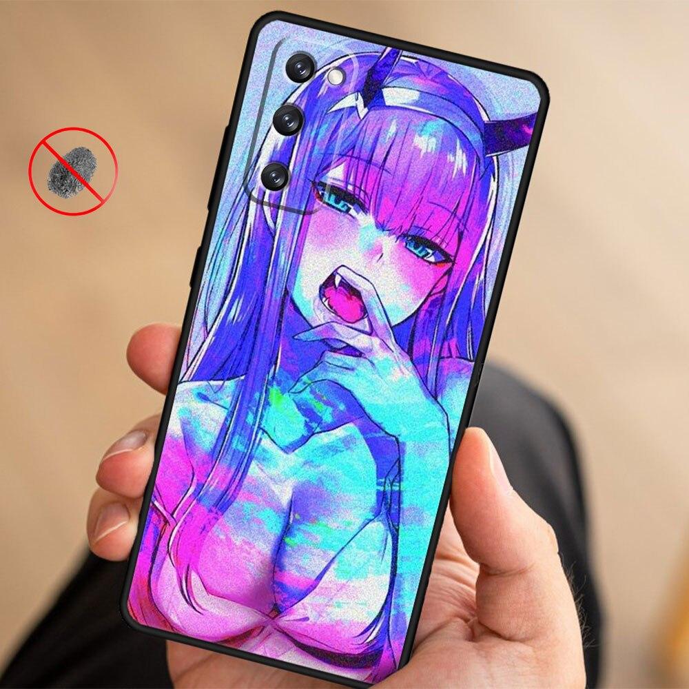 Handyhülle für Samsung S21 Plus S9 S10 S20 FE 2022 S7 S10e S22 Ultra 5G S8 Stoßfest Zero Two Darling in the FranXX Anime