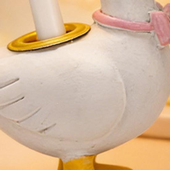 Gänsekuchen Kerzenhalter Mini Harz Gänsekuchen Topper Niedlicher Geburtstagsparty Kerzenständer für Kinder Babyparty Party Feier