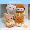 Cream Bear Dog Pig Birthday Cake Plush Toy Stuffed Doll Bedroom Decoration 27cm