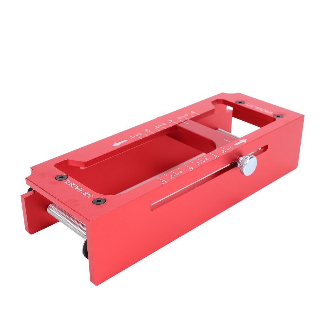 Door Hinge Jig Lock Installation Kit Hole Drilling Set Aluminum Alloy Router Template Mortising 2.5 5in Square 1 4in 5