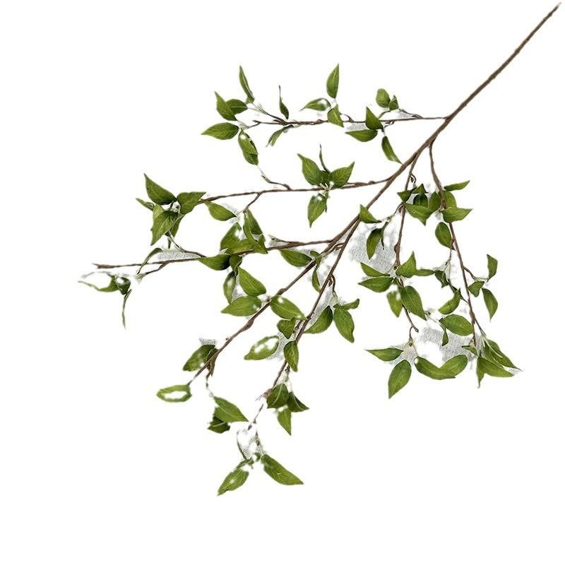 Artificial Leaf Branch For Wedding Decor And Photography Props With Silk Fabric Material