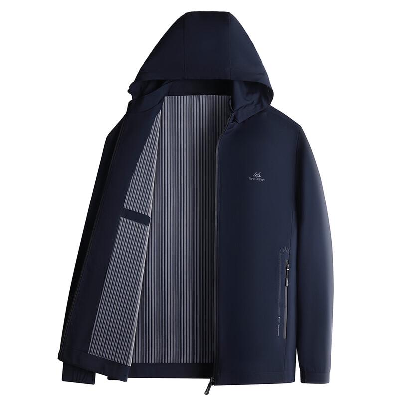 SNOWFLYING Men s Detachable Hood Windbreaker Jacket M