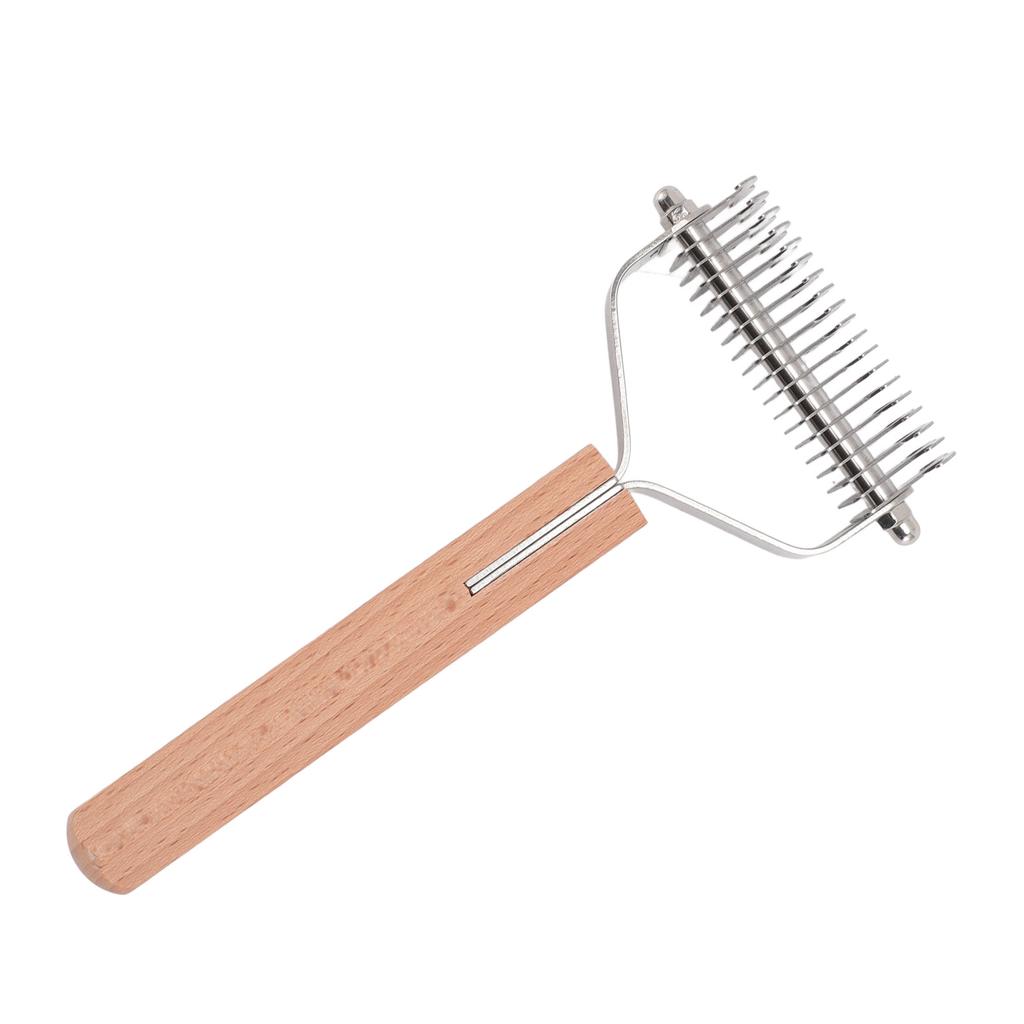 Pet Dematting Comb Double Sided Shedding Brush Stainless Steel Pet Grooming Brush Pet Undercoat