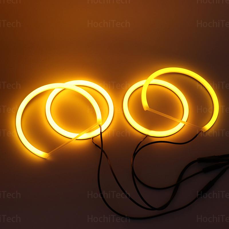 LED SMD Cotton Light Switchback Angel Eye Ring DRL Kit For BMW 1 Series E81 E82 E87 E88 halogen Headlight
