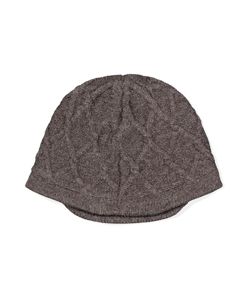 Sseonleobeutueo Cable Visor Beanie Brown