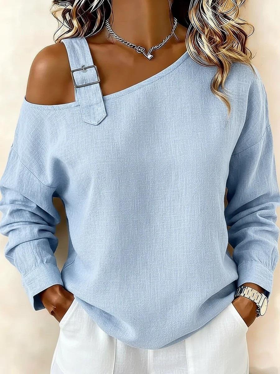 European and American new women`s one-shoulder