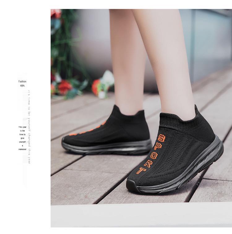 Breathable Flyknit Slip-on Children's Sports Shoes