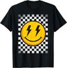 Happy Face Smile Vintage Retro Checkerboard T-Shirt
