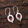 Rhodolite Gemstone Jewelry, Handmade Silver Jewelry, 925 Solid Sterling Silver Earrings, Gorgeous Silver Earrings For Wedding Gift