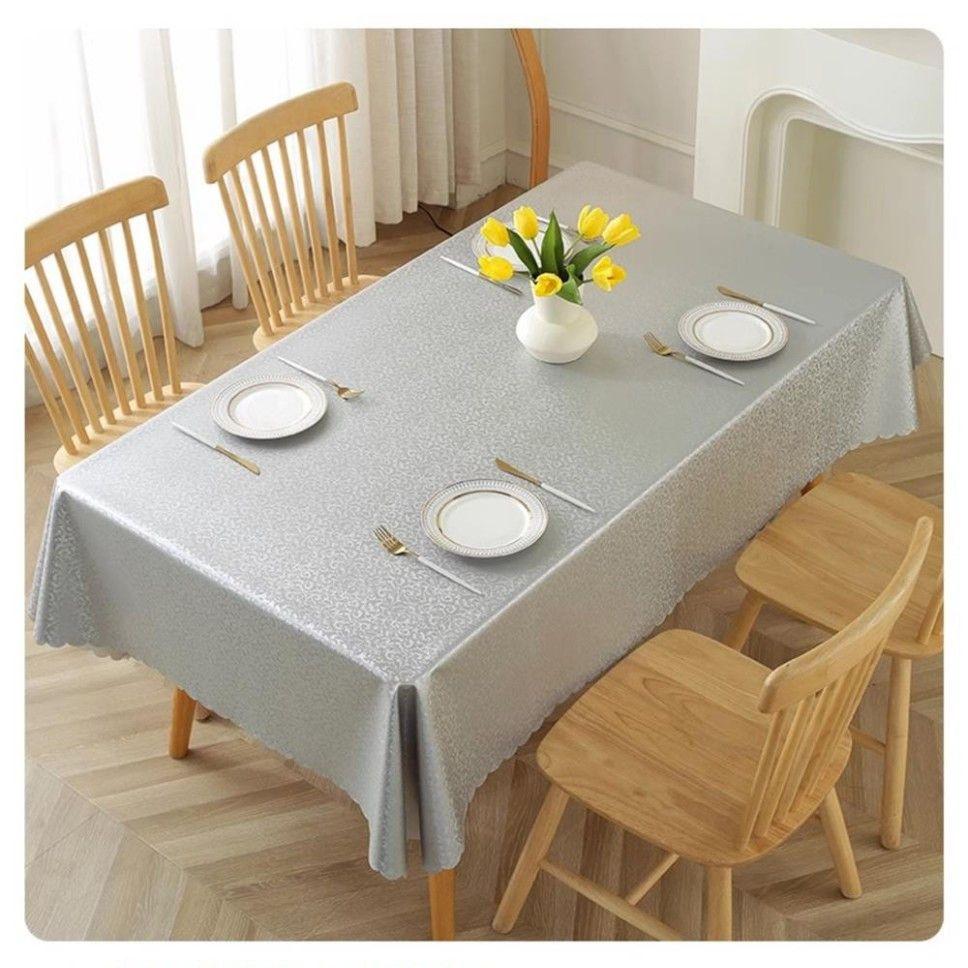 High end countryside style hotel wedding tablecloth Non washable household tables mat Printed design rectangular desk cover