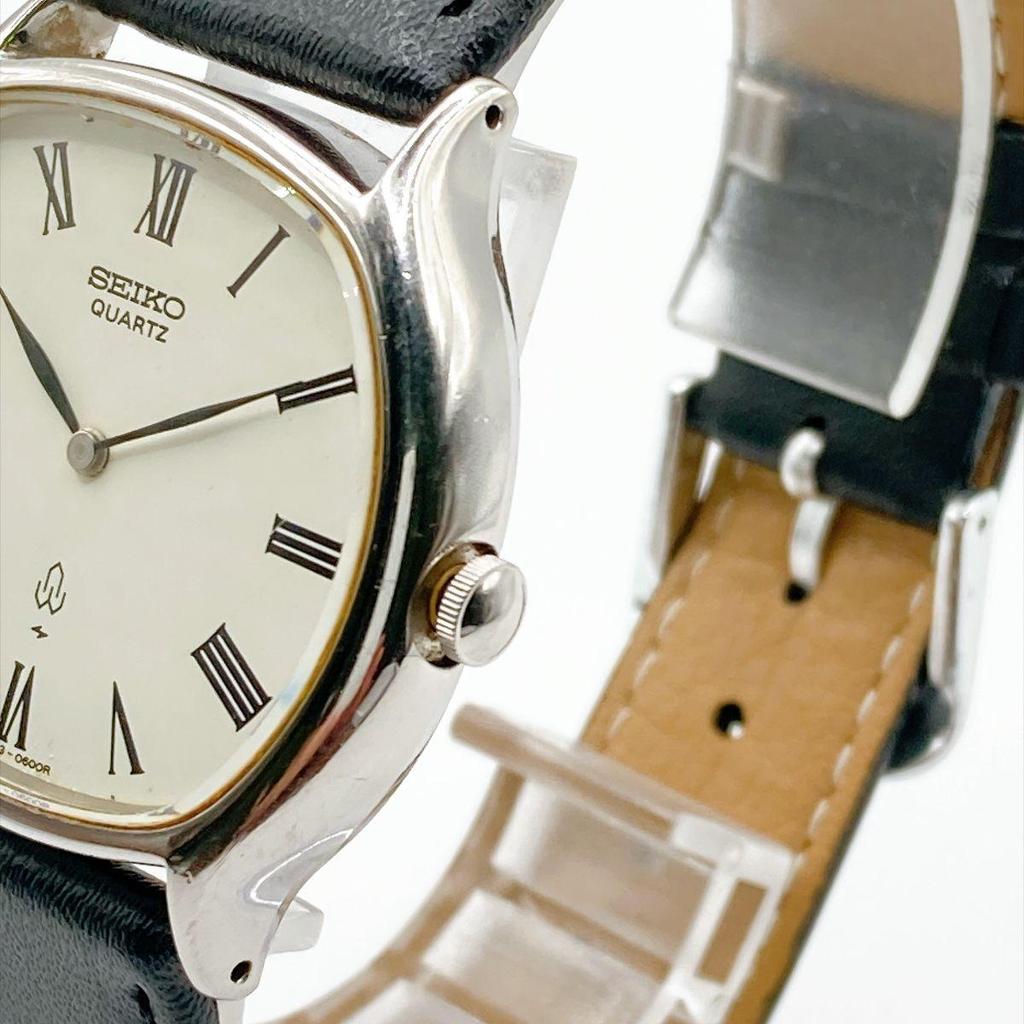 Used 567 SEIKO Men's Watch Quartz 70s Roman Vintage Battery Replaced New Aftermarket Strap