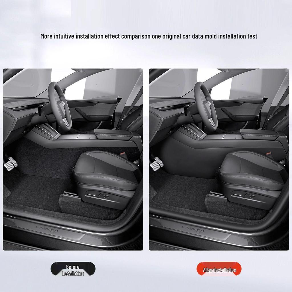 Tesla Model Y 25 New Version: Center Console Anti-Kick Pads - Protective Interior Panels, Model Y Accessories