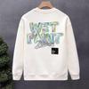 Trendy European Men's Printed Round Neck Hoodie: New Slim-Fit Autumn/Winter Versatile Top