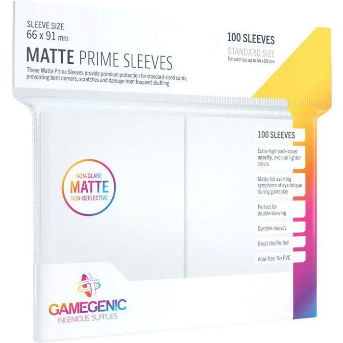 Gamegenic - GG1029 - GGS11029ML Matte Prime Sleeves (100-Pack), White