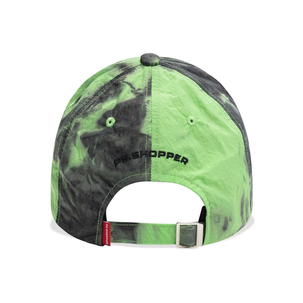 PSSHOPPER Tie-Dye Nylon Ball Cap [Green]