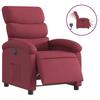 VidaXL Fauteuil inclinable électrique Rouge bordeaux Tissu, fauteuil électrique pour personnes âgées, fauteuil inclinable, 3203957