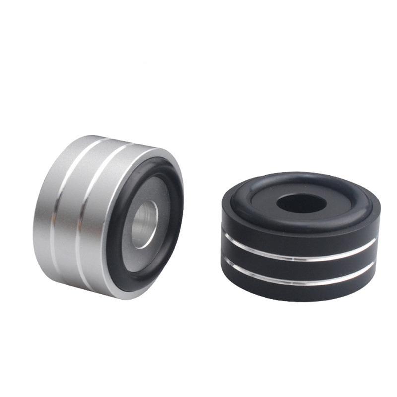 4Pieces Speaker Stands Feet Pads Strong Shock Absorptions Floor Foot Nail Isolation Mat Easy to Use Small Pads Props