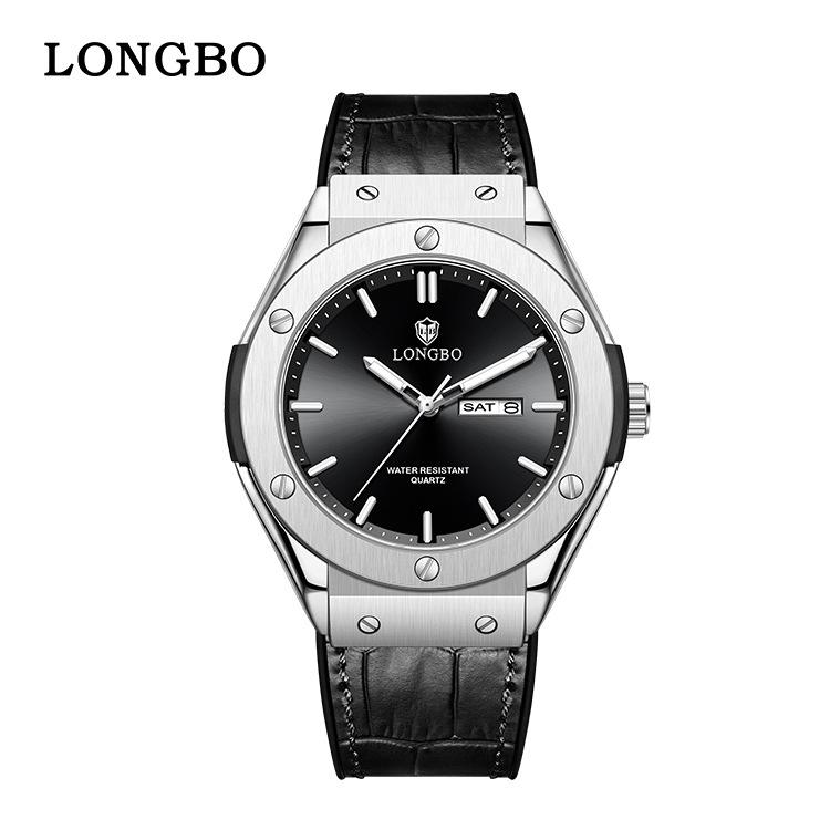 Longbo Classic Men s Waterproof Leather Belt Wristwatch 83832