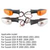 Motorcycle LED Lights with Clear Lenses Turn Signal Blinker Running Light for GSX-R 600/750/1000 K1 K4,1 Pair