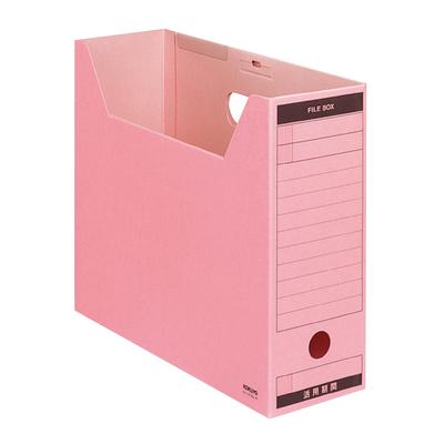 KOKUYO File Colored Thick Cardboard with Box, Lid, A4, Pink, A4-LFBN-PZ