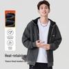 Baleno Men's Waffle Knit Fleece-Lined Hooded Jacket