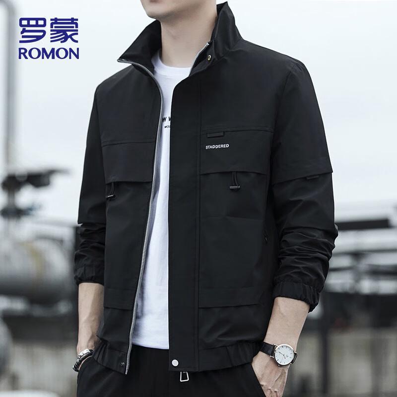 

ROMON Men s Autumn/Winter Loose Casual Windproof Workwear Jacket XL