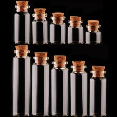 Bouchon de Liège DIY de Haute Qualité Récipients à Bouteille Populaires Décoration Pas Chère Mini 1 Pièce Fioles à Message Bocaux en Verre Ornements Bocaux Mason Petits Accessoires