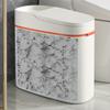 15-liter Fashionable Trash Can with Lid - One-click Lid Opening Design, Effectively Sealing Off Odors