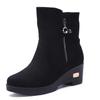Women's Short Boots Winter Platform Bootie Outdoor Flock Footwear Warm Shoes