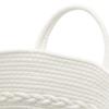 Vidaxl Storage Basket, Brown-White, Ø43X38 Cm, Cotton