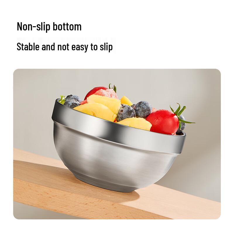 Jingdong 304 Stainless Steel Insulated Rice Bowl Set