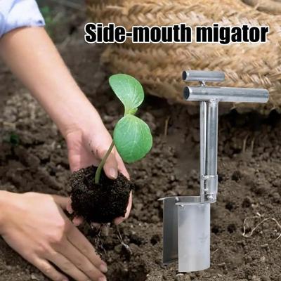 Handheld Seedling Transplanter Multifunctional Diging Seedlings Artifact New Barrel Transplanter