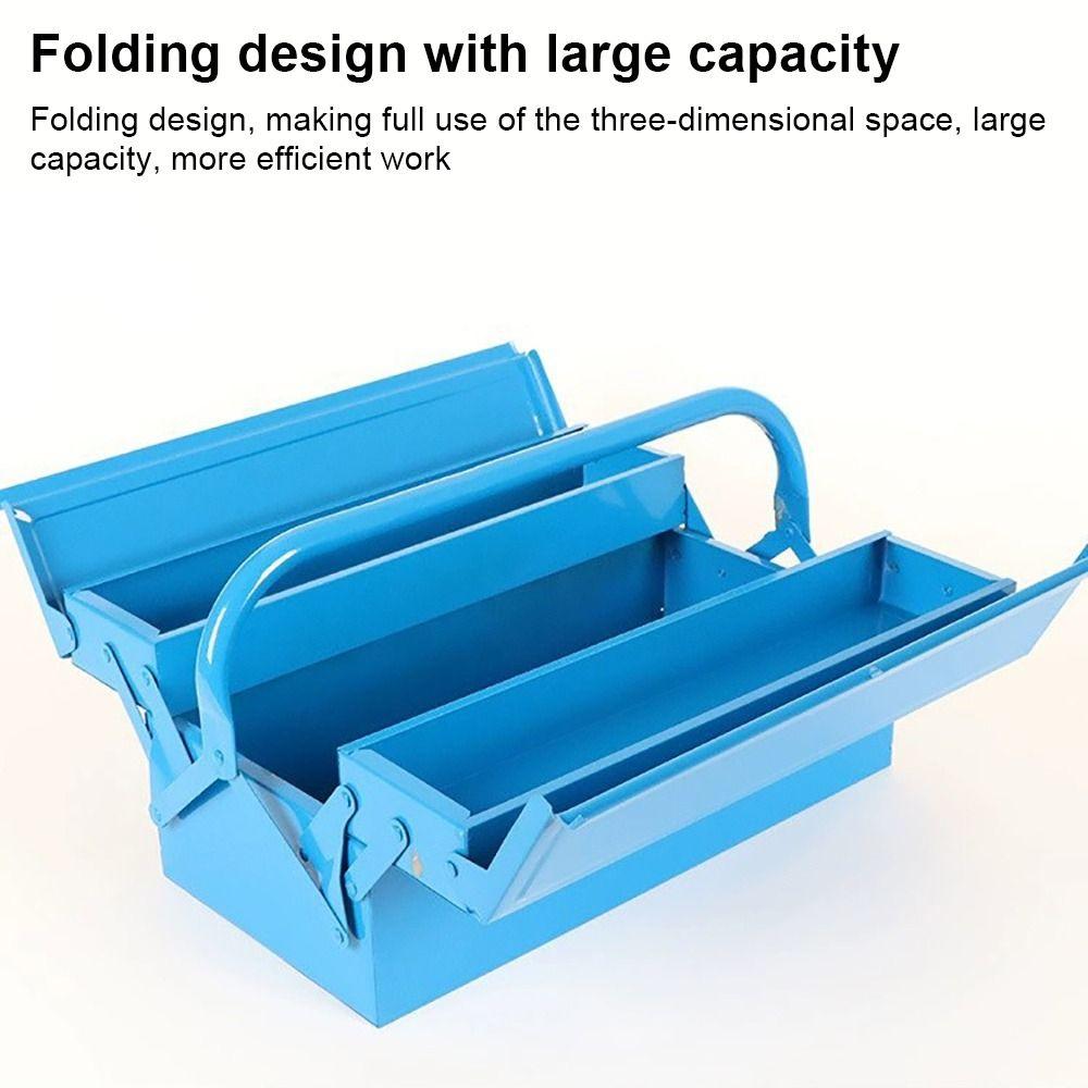 1Pcs Multifunctional Metal Tool Box Portable Hardware Carrying Case  for Screwdriver Wrench Screws