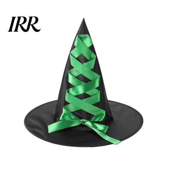 Creative Halloween Witch Hat, Reusable Oxford Cloth Pointed Wizard Hat for Costume, Carnival, Masquerade, Cosplay Party Black