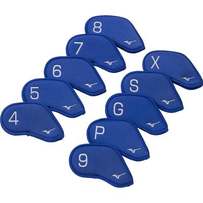Mizuno Golf Iron Set of Organized by Club Number 5LJH2302 Covers, 10, Unisex, (No. 4-9, P, G, S, X), Blue,