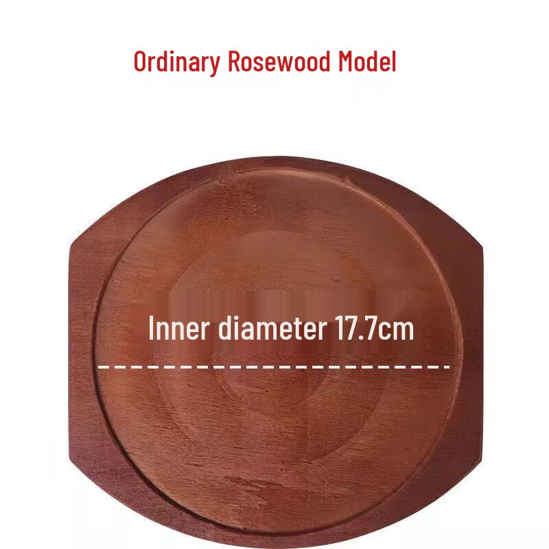 Утолщенная круглая деревянная сервировочная доска для теппаньяки