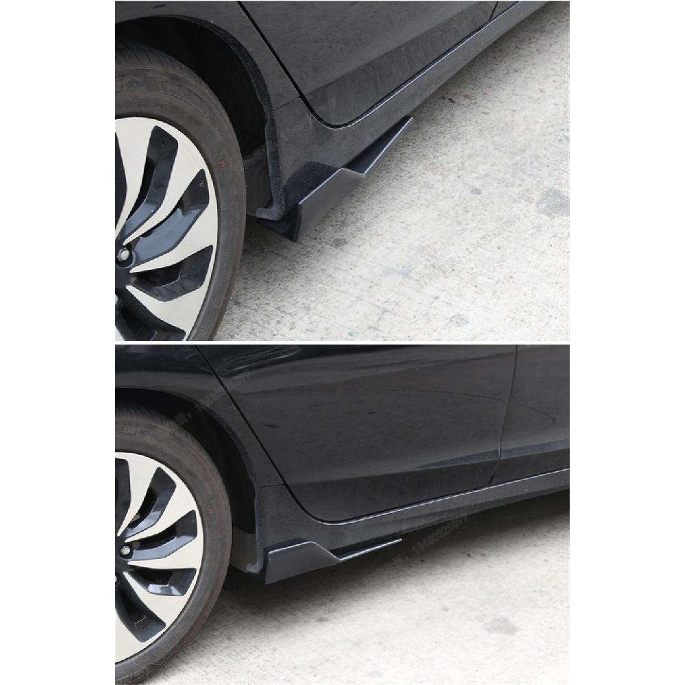 One Pair Car Side Skirt Spoiler Rocker Splitter Wing Anti-Scratch Matt Black