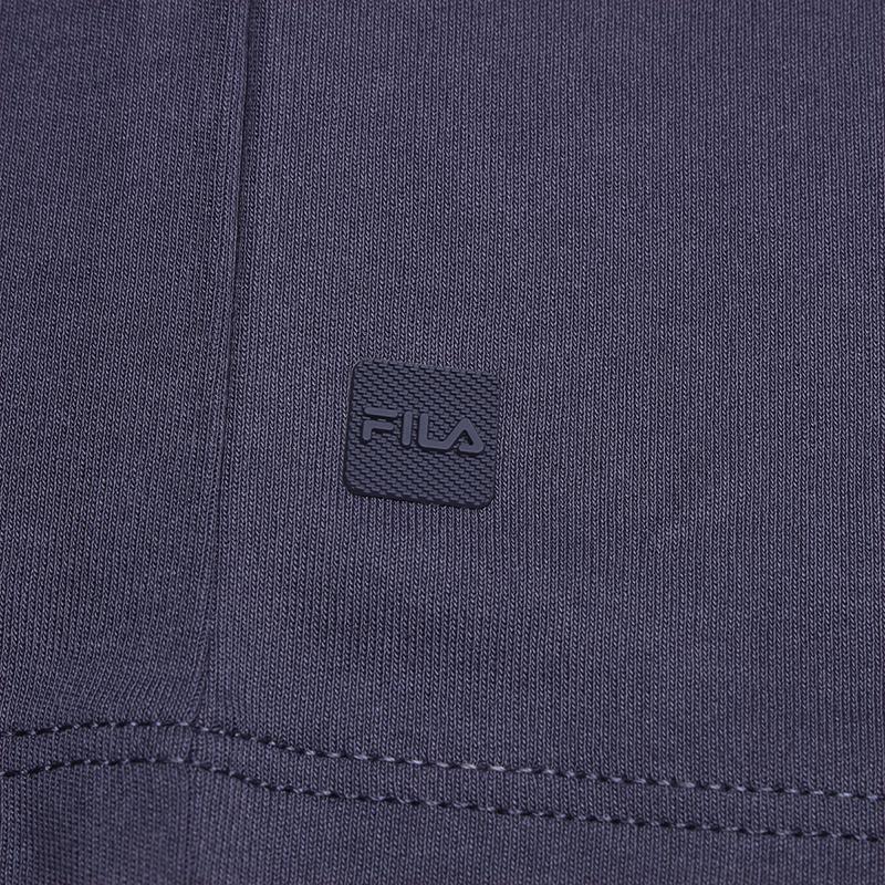 Fila White Simple Comfortable Versatile Polo Shirt Men Tops Deep-Purple F11M633204FDP